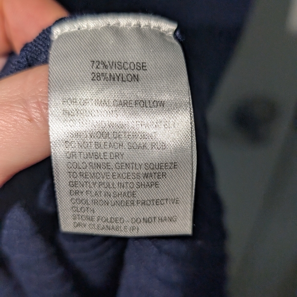 NWOT Ripe Navy Ribbed Polo Dress M - Picture 6 of 7